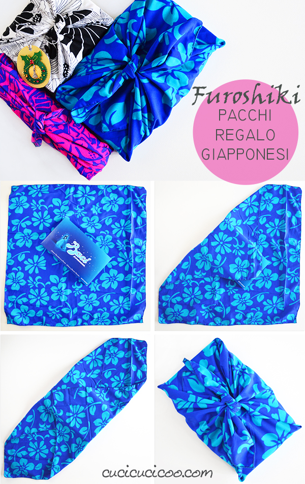 Basta sprecare carta per le tue confezioni regalo! Un tutorial per fare il pacco regalo di stoffa giapponese, il Furoshiki, che viene usato tante volte senza sprechi per pacchi belli e colorati! www.cucicucicoo.com