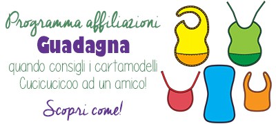 Guadagna quando consigli i cartamodelli di Cucicucicoo Patterns ai tuoi amici o followers! Scopri come con il Programma di Affiliazione di Cucicucicoo.com!