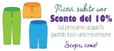 Scopri come ricevere subito uno SCONTO del 10% sui cartamodelli di Cucicucicoo Patterns! Basta lasciare una recensione su Cucicucicoo.com!