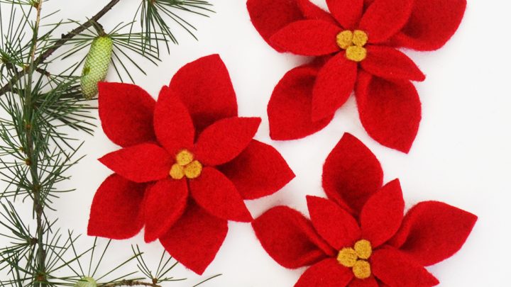 Ricicla un vecchio maglione e trasformalo con forbici e colla in una stella di Natale in lana cotta per una decorazione natalizia fai da te semplice! #stelladinatale #natalefaidate